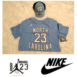 Jordan 23 Large North Carolina blue shirt